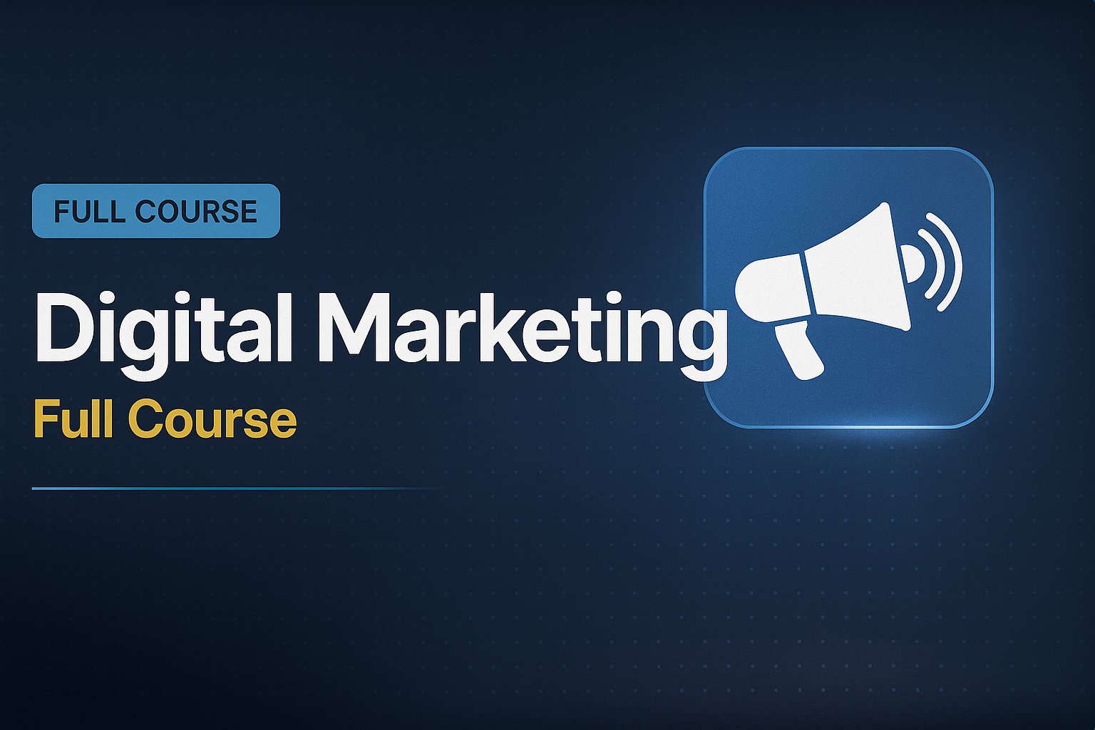 Digital Marketing Masterclass